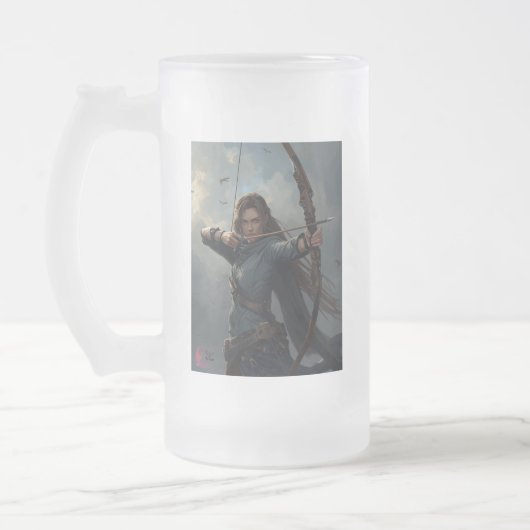Rebel Archer Gebroken Glas Mok – Warrior Spirit St (Links)