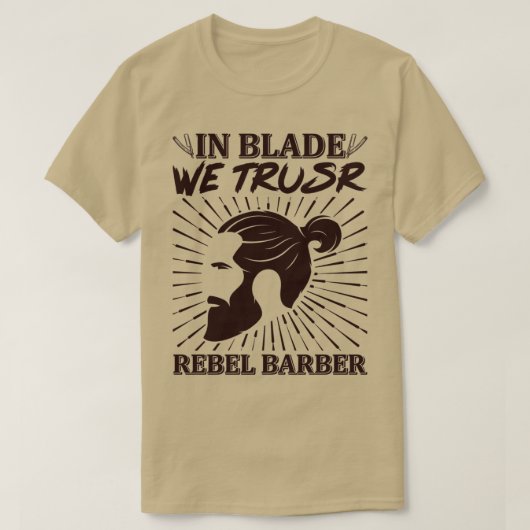 Rebel Barber T T-shirt (Design voorkant)