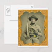 Rebel Calvalryman Briefkaart (Voorkant / Achterkant)
