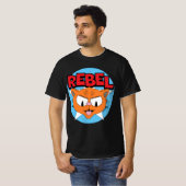 REBEL Cartoon Cat Señor Gato™ T-shirt (Voorkant volledig)