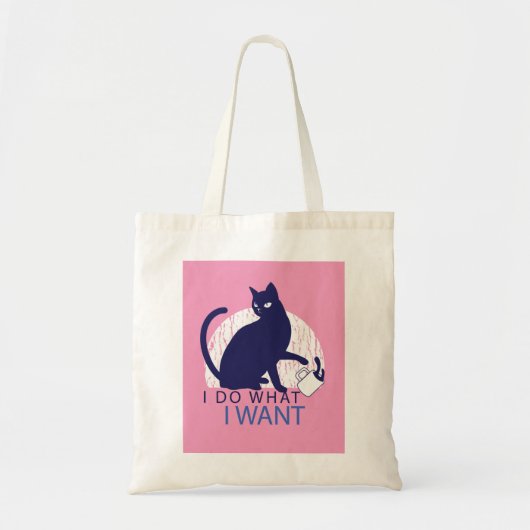 Rebel Cat Tote Bag (Voorkant)