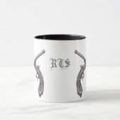 Rebel Crossed Pistol Monogram Mok (Midden)