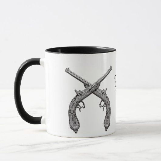 Rebel Crossed Pistol Monogram Mok (Links)