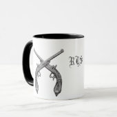 Rebel Crossed Pistol Monogram Mok (Voorkant links)
