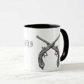 Rebel Crossed Pistol Monogram Mok (Voorkant rechts)