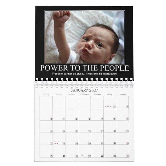 Rebel Defiance Calendar Kalender (Jan 2027)