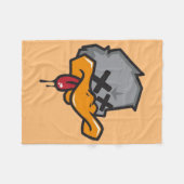 Rebel Duck  Fleece Deken (Voorkant (Horizontaal))