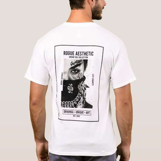 Rebel Esthetische Stedelijke Sluier T-shirt (Achterkant)
