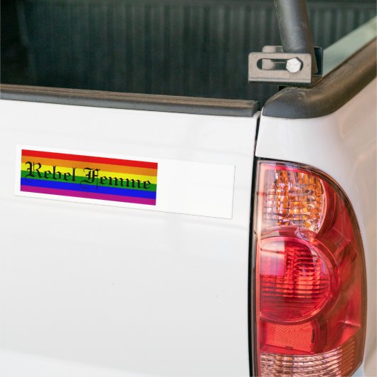Rebel Femme Bumpersticker (Op Truck)