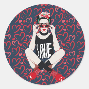 Rebel Frida Ronde Sticker