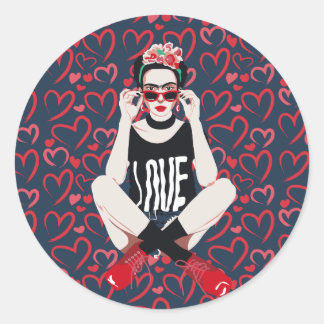 Rebel Frida Ronde Sticker