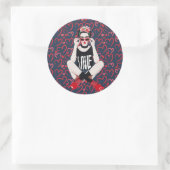 Rebel Frida Ronde Sticker (Tas)