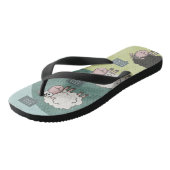 Rebel Funny Sheep (zwarte schapen) Teenslippers (Schuin)