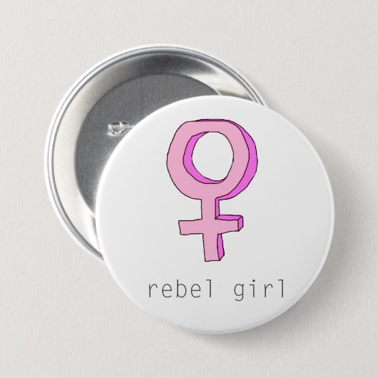 Rebel Girl Button (Voorkant /achterkant)