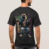 Rebel Graffiti Pug – Skateboard Street Art Dog T-shirt (Achterkant)