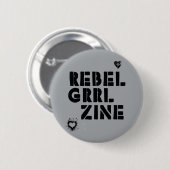 Rebel Grrl Zine Ronde Button 5,7 Cm (Voorkant /achterkant)
