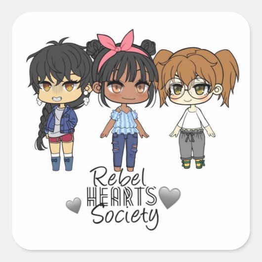 Rebel Hearts Society Sticker 1 (Voorkant)