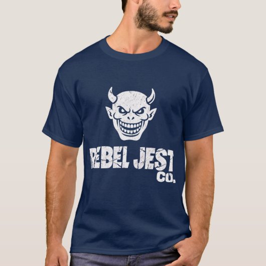 Rebel Jester Co. – Devil Grin Streetwear Logo Tee T-shirt (Voorkant)