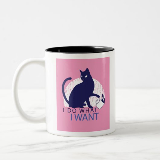 Rebel Kat Tweekleurige Koffiemok (Links)