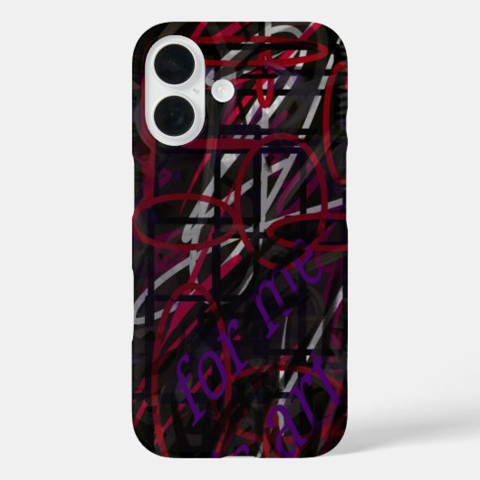 Rebel Kunstenaar - Tekst & Graffiti AbstractDesign Case-Mate iPhone Case (Achterkant)