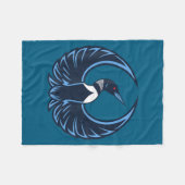 Rebel loon minnesota sterk fleece deken (Voorkant (Horizontaal))