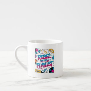 Rebel Met Een Afspeellijst – Retro Muziek Liefhebb Espresso Kop
