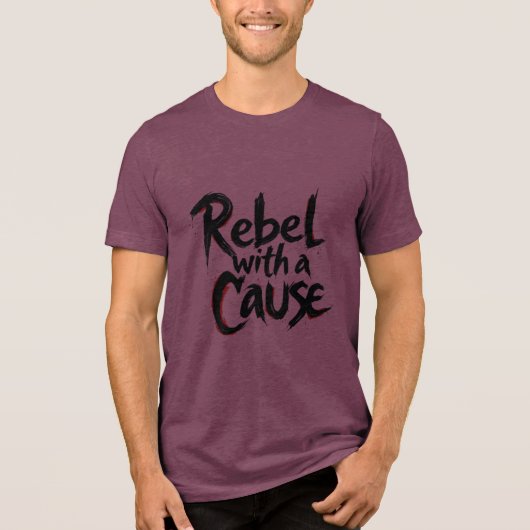 Rebel met een doel Tri-Blend shirt (Voorkant)