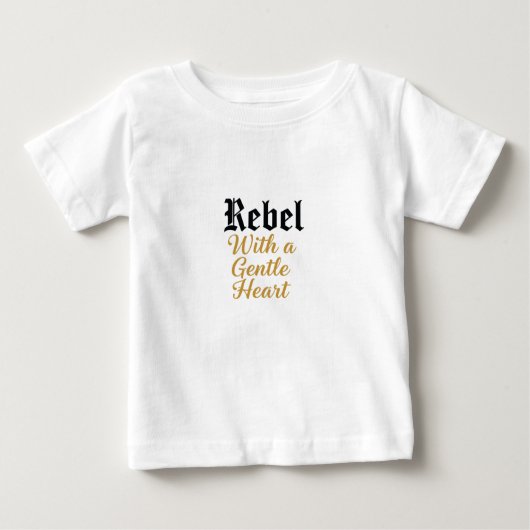 Rebel met een zacht hart typografie ontwerp (Voorkant)