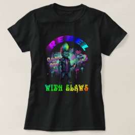 Rebel met klauwen t-shirt