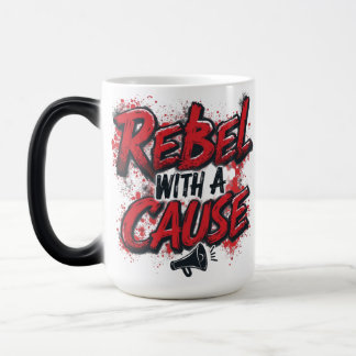 Rebel met oorzaak magische mok