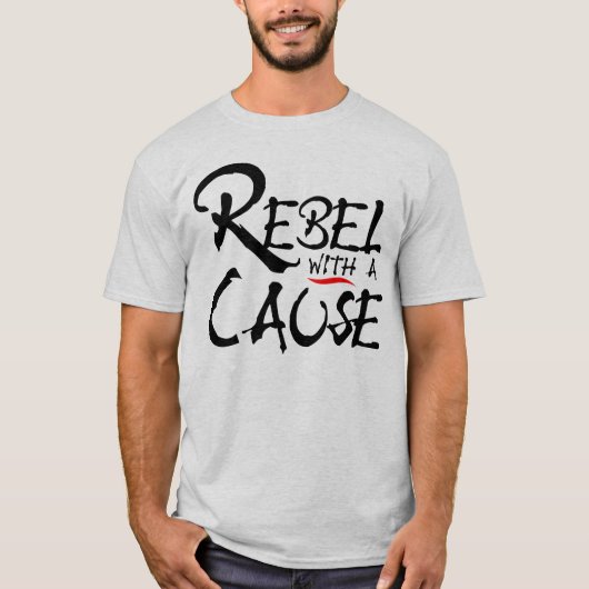 Rebel met Oorzaak T-shirt (Voorkant)