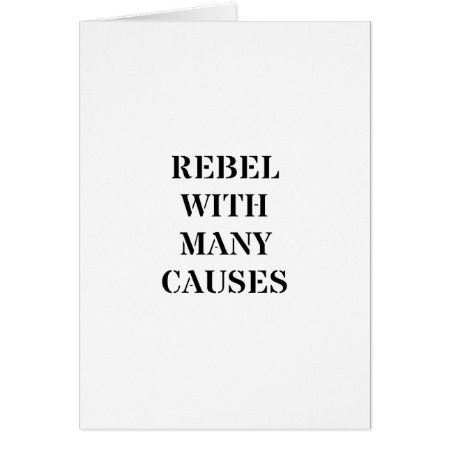 Rebel met veel oorzaken (Voorkant)