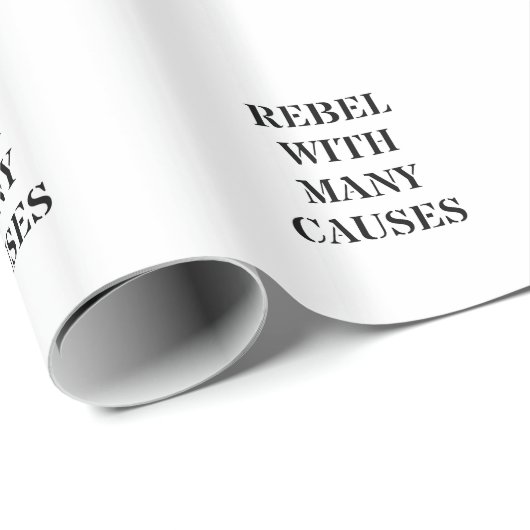 Rebel met veel oorzaken cadeaupapier (Rol Hoek)