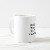 Rebel met veel oorzaken koffiemok (Voorkant links)