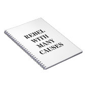 Rebel met veel oorzaken notitieboek (Rechterzijde)