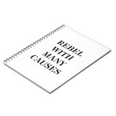 Rebel met veel oorzaken notitieboek (Linkerzijde)