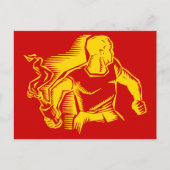 Rebel, Molotov Cocktail, Riots, Communist Style Briefkaart (Voorkant)