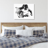 Rebel, Molotov Cocktail, Riots, Communist Style Canvas Afdruk (Insitu (Slaapkamer))