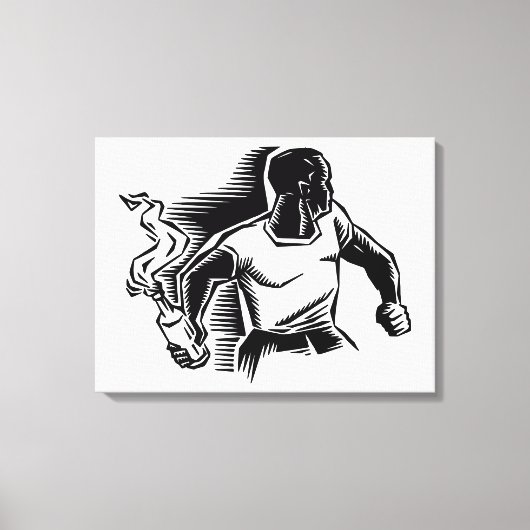 Rebel, Molotov Cocktail, Riots, Communist Style Canvas Afdruk (Voorkant)