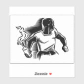 Rebel, Molotov Cocktail, Riots, Communist Style Sticker (Vel)