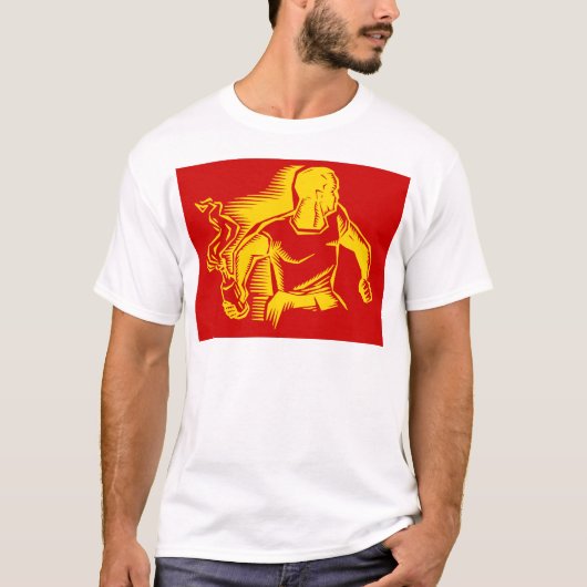 Rebel, Molotov Cocktail, Riots, Communist Style T-shirt (Voorkant)