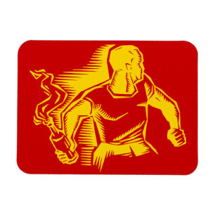 Rebel, Molotovcocktail, Relletjes, Communisme Magneet