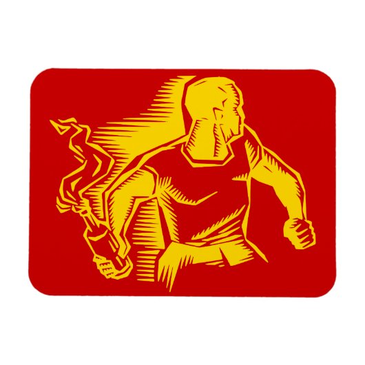 Rebel, Molotovcocktail, Relletjes, Communisme Magneet (Horizontaal)