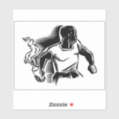 Rebel, Molotovcocktail, Relletjes, Communisme Sticker (Vel)