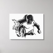 Rebel, Molotovcocktail, Relletjes, Communisme Stij Canvas Afdruk (Voorkant)