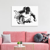 Rebel, Molotovcocktail, Relletjes, Communisme Stij Canvas Afdruk (Insitu (Woonkamer))