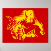Rebel, Molotovcocktail, Relletjes, Communisme Stij Poster (Voorkant)