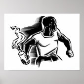 Rebel, Molotovcocktail, Relletjes, Communisme Stij Poster (Voorkant)