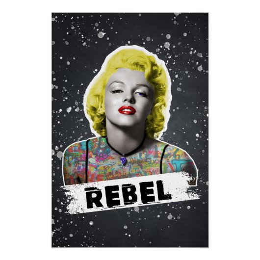 Rebel Muse in Neon Perfect Poster (Voorkant)