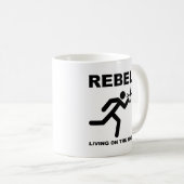 Rebel op Edge Funny Mug Koffiemok (Voorkant rechts)